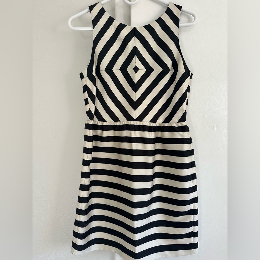 Anthropologie Dolce Vita Odina Stripe Dress in Black/White - Small